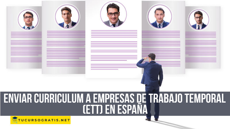 enviar curriculum a empresas de trabajo temporal (ETT) en España