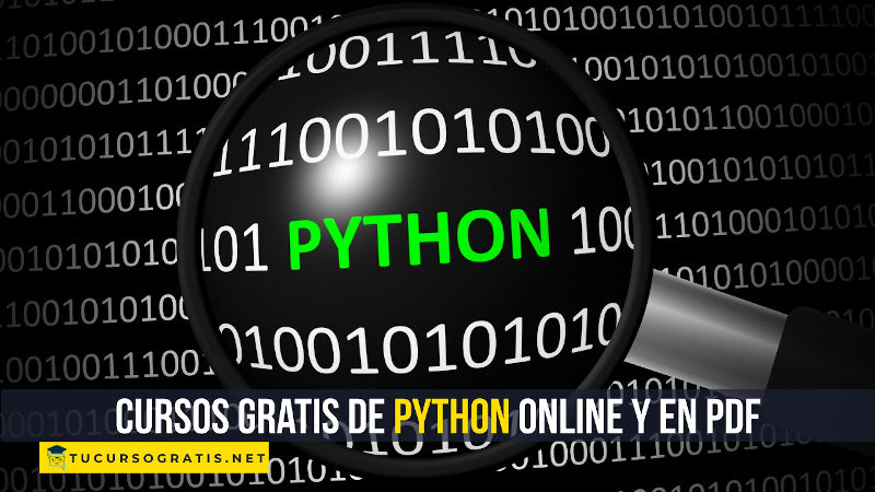 cursos gratis Python online y PDF