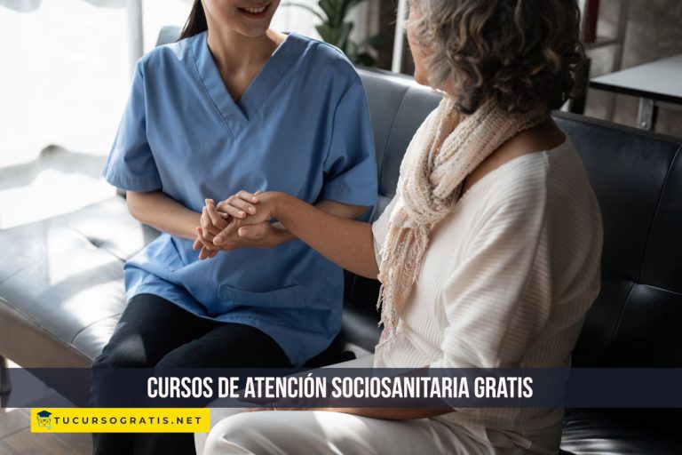 cursos atención sociosanitaria gratis
