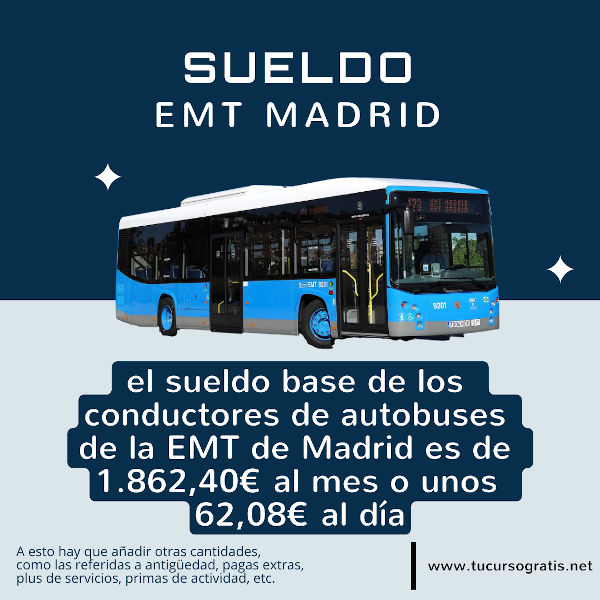 sueldo EMT Madrid