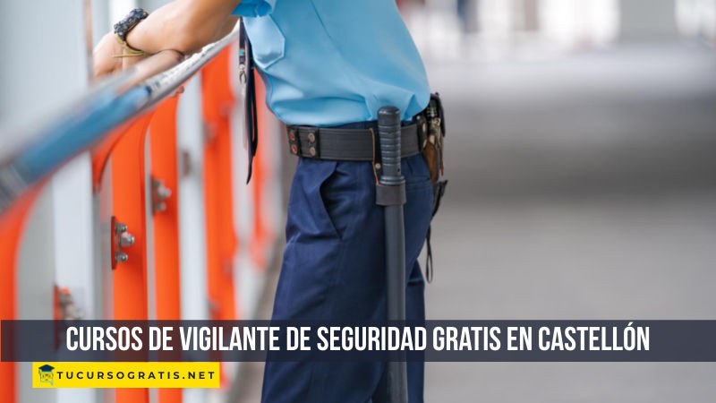 cursos de vigilante de seguridad en Castellón gratis
