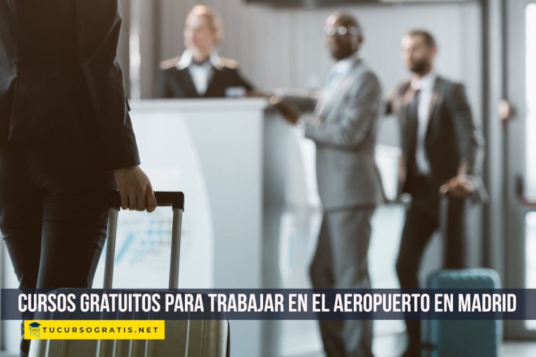 Cursos gratuitos para trabajar en el aeropuerto en Madrid