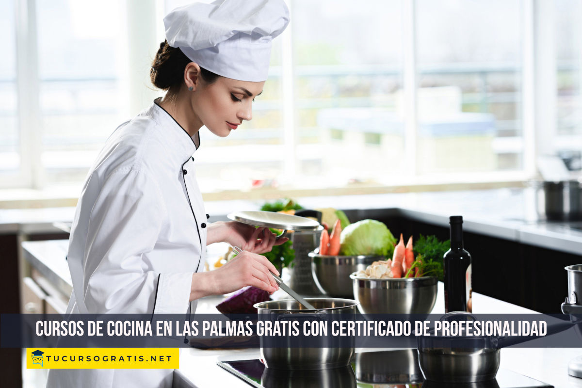 8 Cursos de cocina en Las Palmas gratis con certificado de profesionalidad